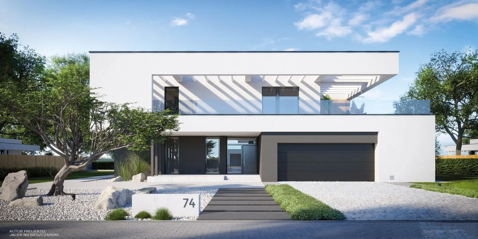 Modern home designed and built in SYSTEM 3E technology