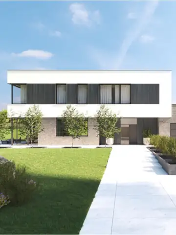 Koczargi, custom home built with SYSTEM 3E